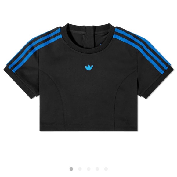 NWT* Adidas Originals | ESS Cropped Tee w/ Back Zip, SP2023 Collection, size S - Picture 8 of 12